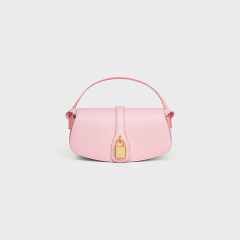 CLUTCH ON STRAP TABOU IN SMOOTH CALFSKIN PINK - Image 1